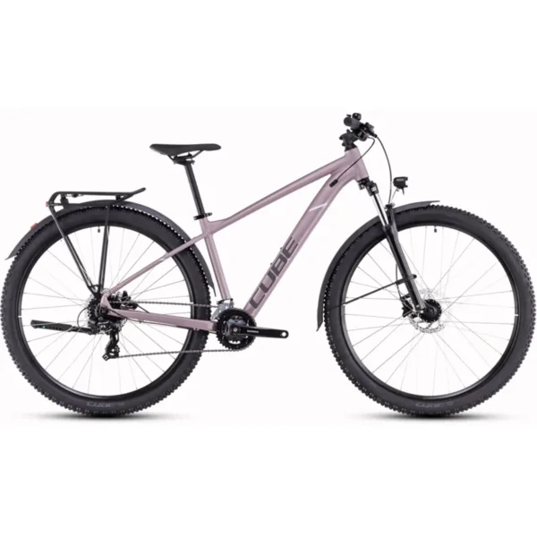 Cube Aim One Allroad Mountain Bike in Greyish Lilac/Reflect