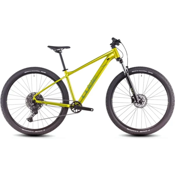 Cube Aim SLX Mountain Bike in Flash Lime/Juniper