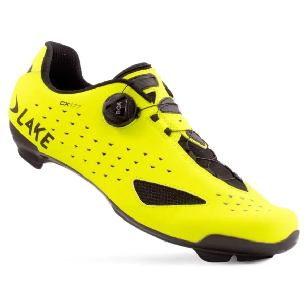 Lake CX177 BOA Road Shoes in HiViz Yellow