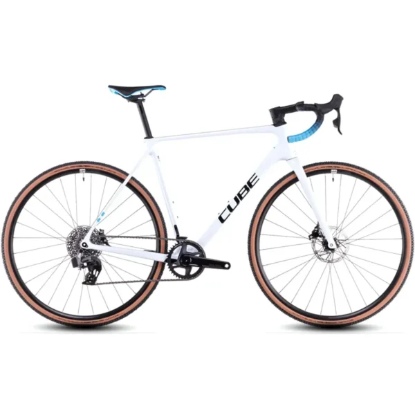 Cube Cross Race c:62 Race Cyclocross Bike in Polar White/Blue