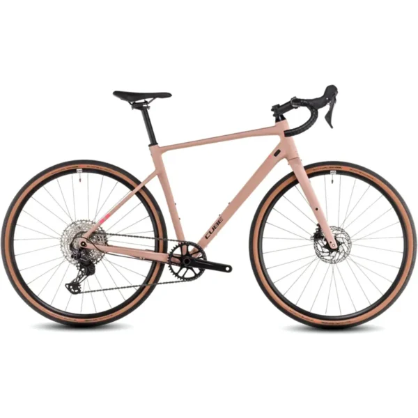 Cube Nuroad EX Gravel Bike in Blush Rose/Pink