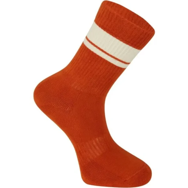 Madison Socks Roam Crew in Rust Orange