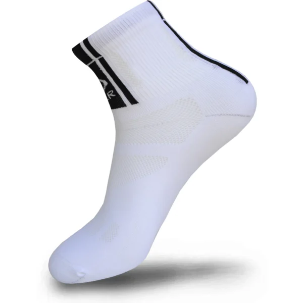 FLR Elite 3.5 Short Lightweight Socks In WHITE