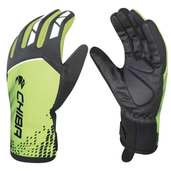 Chiba Gloves 2nd Skin Light-Line Windprotect Waterproof Gloves In Fluo Yellow