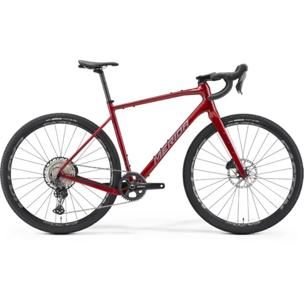 Merida Silex 700 Gravel Bike In Dark Red/Grey/Red