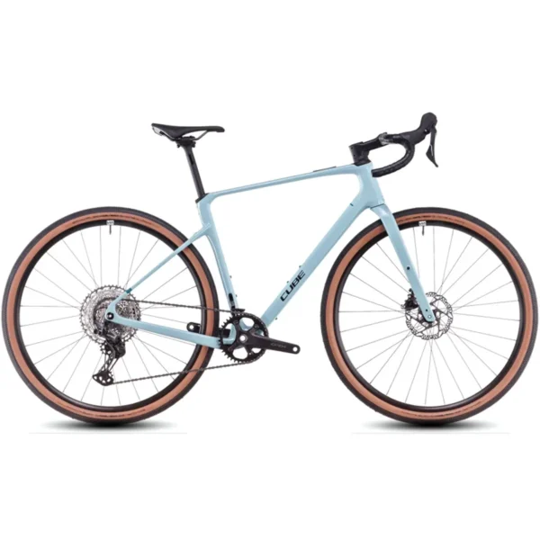 Cube Nuroad C:62 One Carbon Gravel Bike in Teal Grey/Black