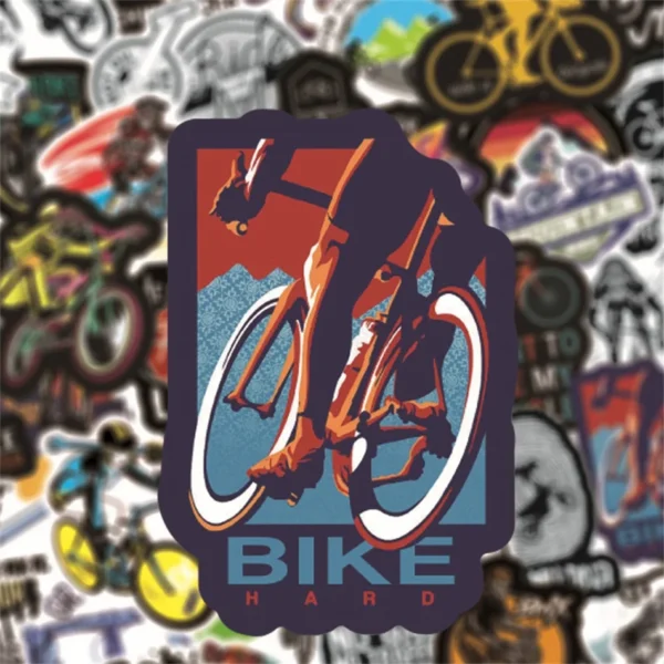 50 Pcs Mountain Bike Stickers, Waterproof 6