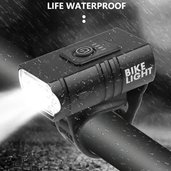 MTB Bike Front Lights, USB, LED, Rechargeable, Waterproof 5
