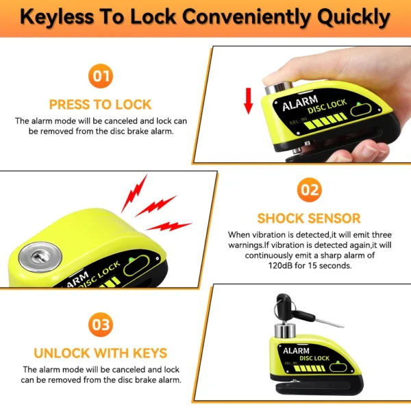 Alarm Disc Brake Lock 4