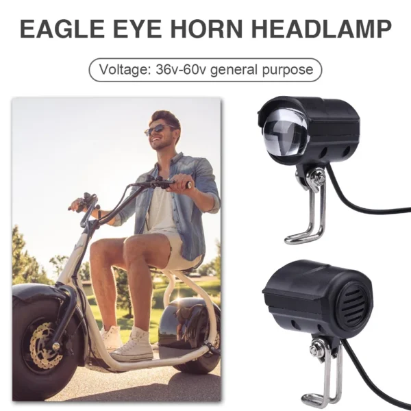 36V-60V E-Bike Horn Light 4