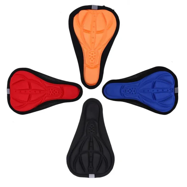 Bike Seat Cover, Silicone, 3D Gel Saddle Pad 3