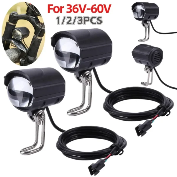 36V-60V E-Bike Horn Light 1