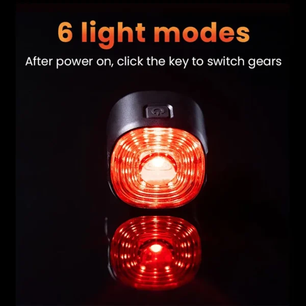 Intelligent Brake Tail Light, IP66 Waterproof, 6 Light Modes 6