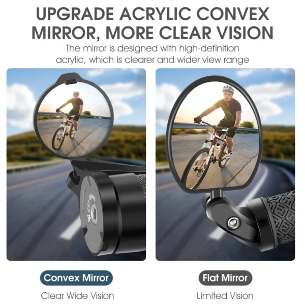 Bicycle Rearview Mirror, Universal Adjustable 4