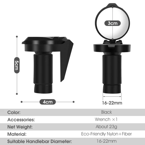 Bicycle Rearview Mirror, Universal Adjustable 6