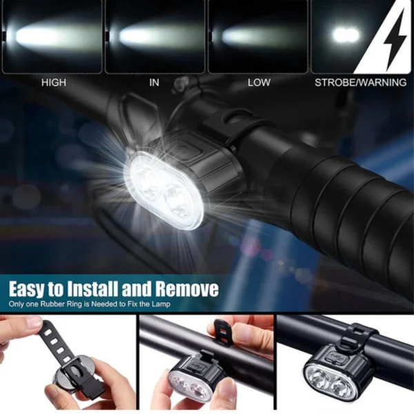 Front Rear Light Set 4