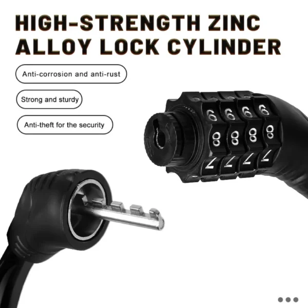 Bike Lock, 4-digit Code Bike 4