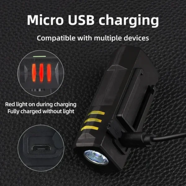 Bicycle Bike USB Rechargeable LED Light 3