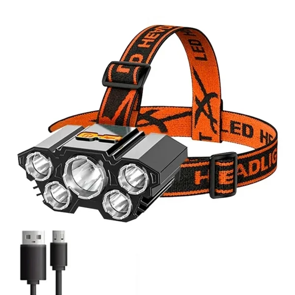 5 LED Flashlight, Rechargeable 1