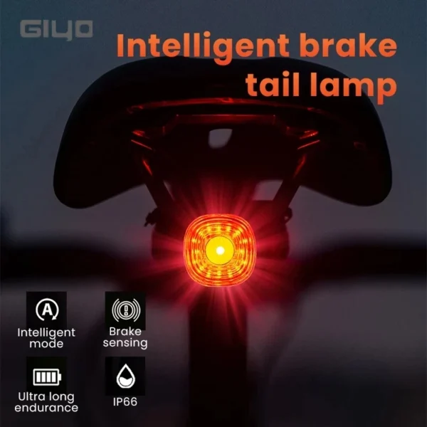 Intelligent Brake Tail Light, IP66 Waterproof, 6 Light Modes 4