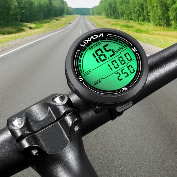 Wired Bike Speedometer, IP67 Waterproof, Round Shaped 1