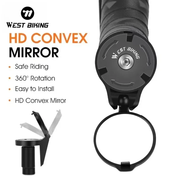 Bicycle Rearview Mirror, Universal Adjustable 1