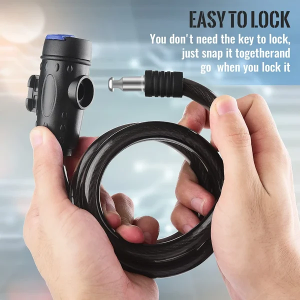 Anti-Theft Bike Lock with 2 Keys 3