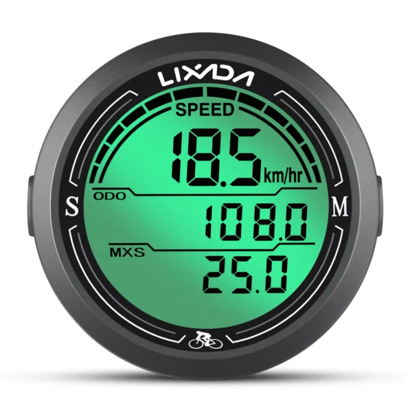 Wired Bike Speedometer, IP67 Waterproof, Round Shaped 2