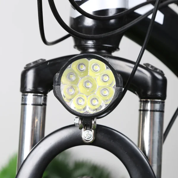 36/48/60V Electric Bicycle Light with Horn 18W 9 LED 3