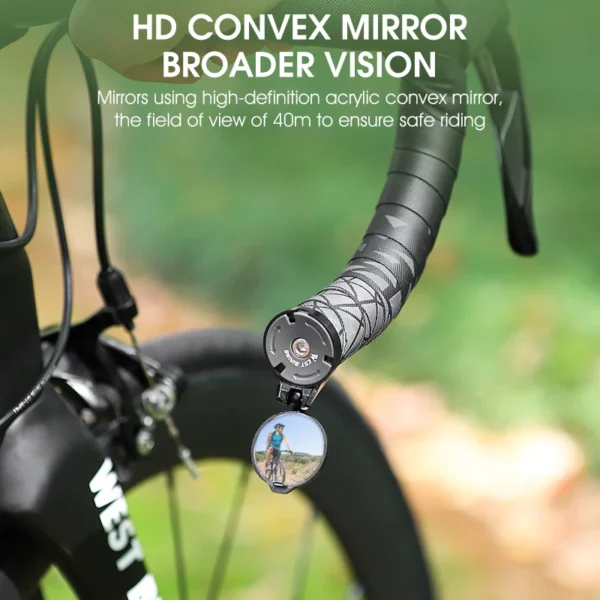 Bicycle Rearview Mirror, Universal Adjustable 2