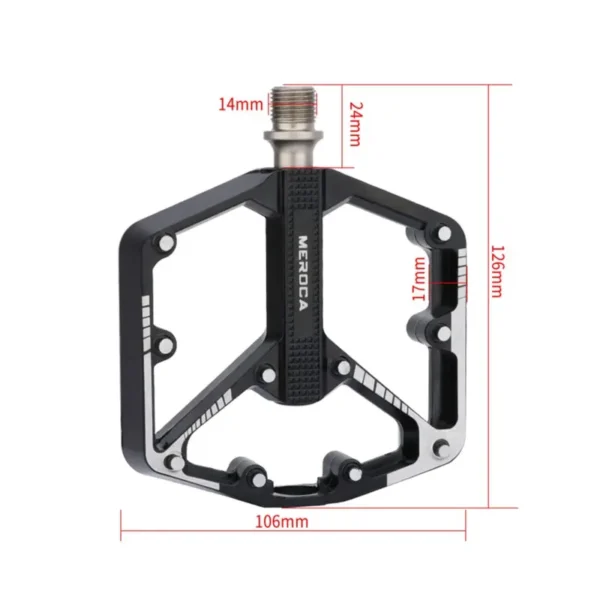 Bicycle Pedals, Sealed DU Bearing, Nonslip 3
