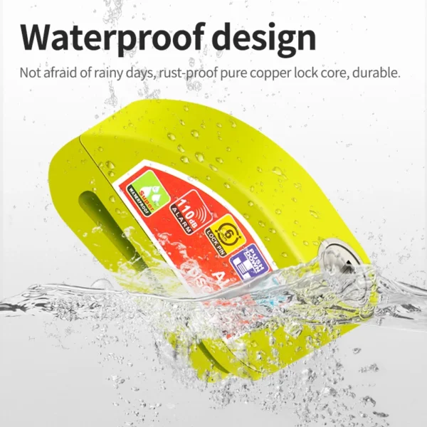 Bicycle Alarm Safety Protection Padlock 4
