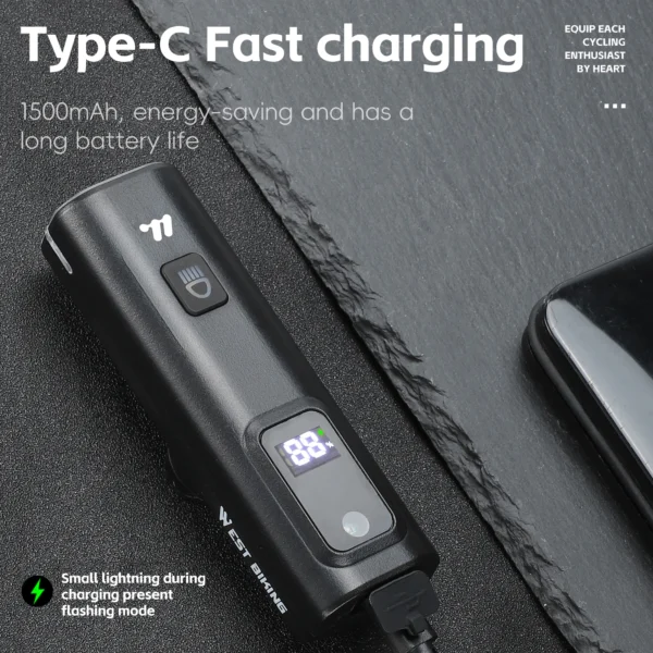 400LM Bike Light, Type-C Charging 3