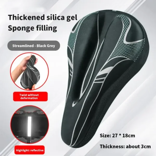 3D Mtb Saddle, GEL Seat Cover 4