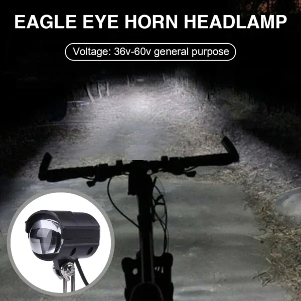 36V-60V E-Bike Horn Light 2