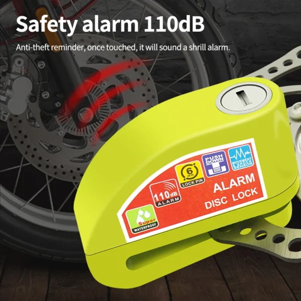 Bicycle Alarm Safety Protection Padlock 3