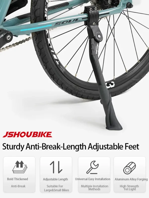 Adjustable Bicycle Kickstand, Aluminium Alloy 2