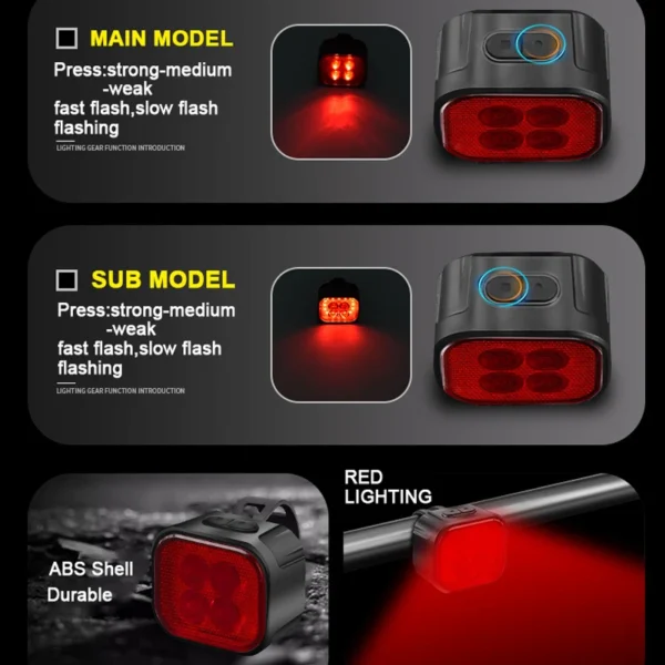 Bright Lamp, Front and Rear, USB Rechargeable 4