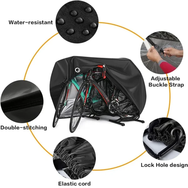 Bike Cover For 2 Bikes, Outdoor, Waterproof 2