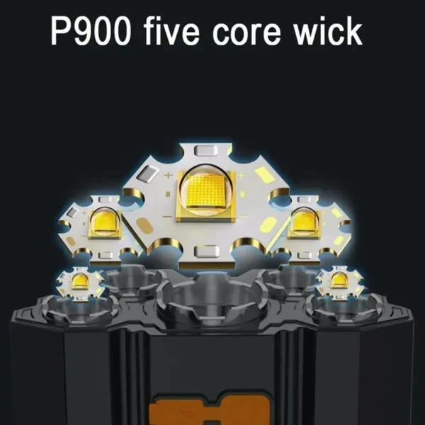 5 LED Flashlight, Rechargeable 6