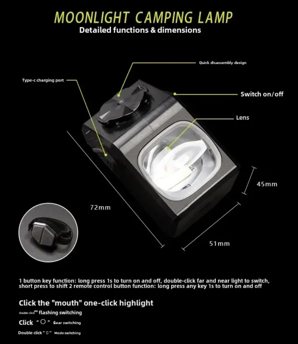 OFFront 1000 Lumen Bike Light ,4000mAh 6