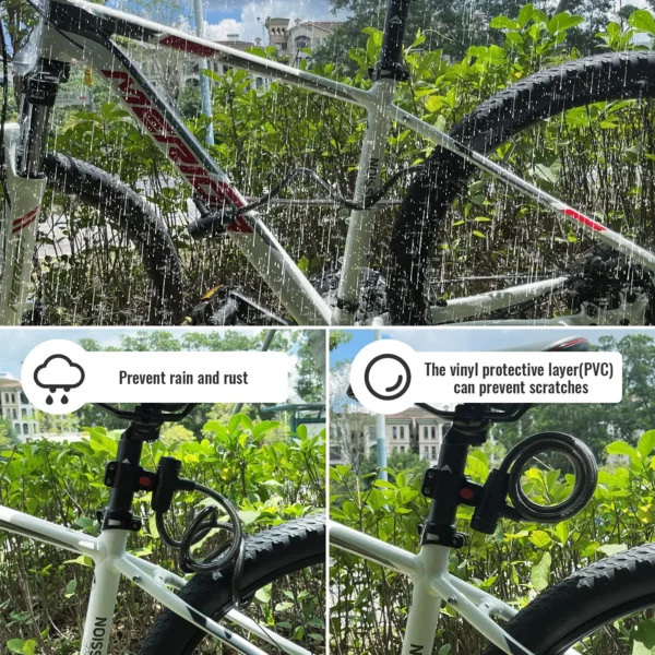 Anti-Theft Bike Lock with 2 Keys 5
